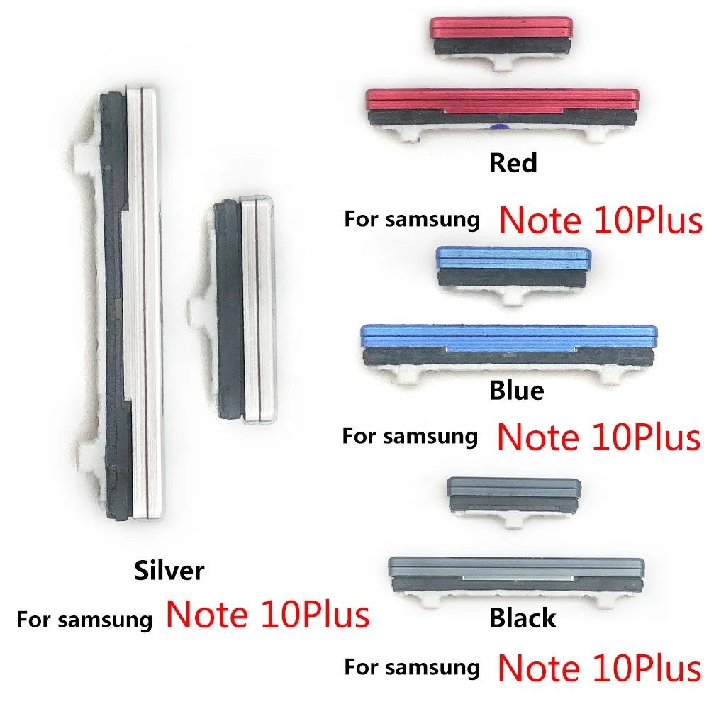
Wholesale Side Volume Button + Power On / Off Button Key Replacement Part For Samsung Galaxy Note 9 10 Plus Phone Repair Parts 
