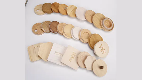 Eco-friendly High Quality Airtight Clear Bottle Cover Storage Bamboo Lids For Food Coffee Glass Spice Jar Bamboo Lid