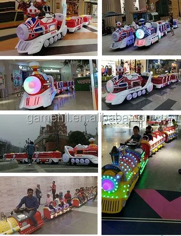 Amusement park coin operated Super Mist Spray Large Train ( 1 locomotive + 2 carriages)