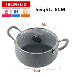 Wholesale Non Stick Soup Pot Heating Milk Stock pot with Handles