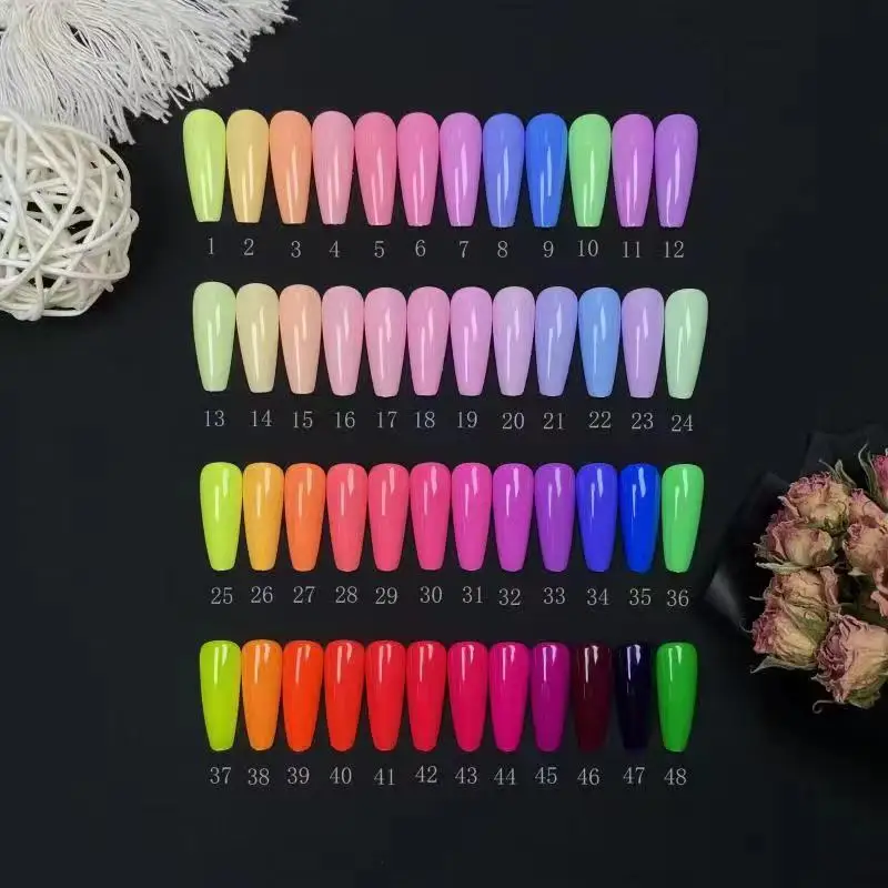 Wholesale Nail Supplies Gel Polish Set 48 Color Nude Pink Translucent Ice Jelly Semi Permanent Soak Off Nail Gel Polish