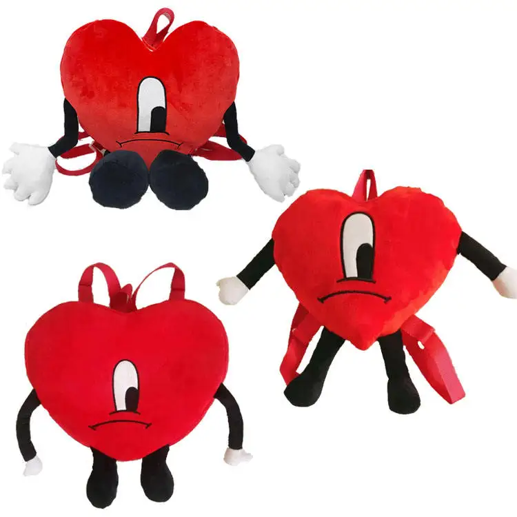 High Quality Bad Bunny Plush Backpack With Doll Plush Stuffed Bad Bunny Backpack Bag