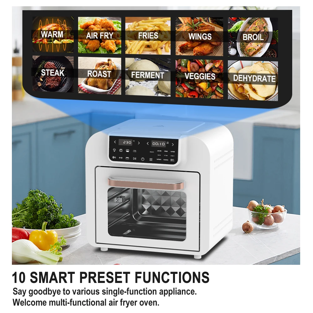 16L Multipurpose Horno Freidora de Aire For Healthy Fried Food Electric Smart Air Fryer Oven