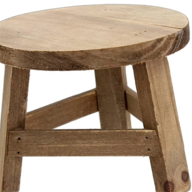 Decoration home restaurant Versatile lightweight durable wooden bar stools with backs