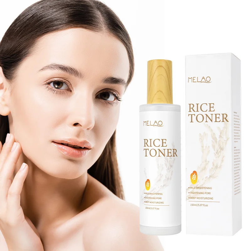 Wholesale Private Label Natural Organic Face Whitening Moisturizing Hydrating Brightening Skin Care Rice Water Toner