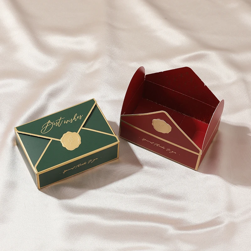 Custom Logo Gift Paper Candy Box Printed Treat Bags Paper Birthday Party Wedding Decoration