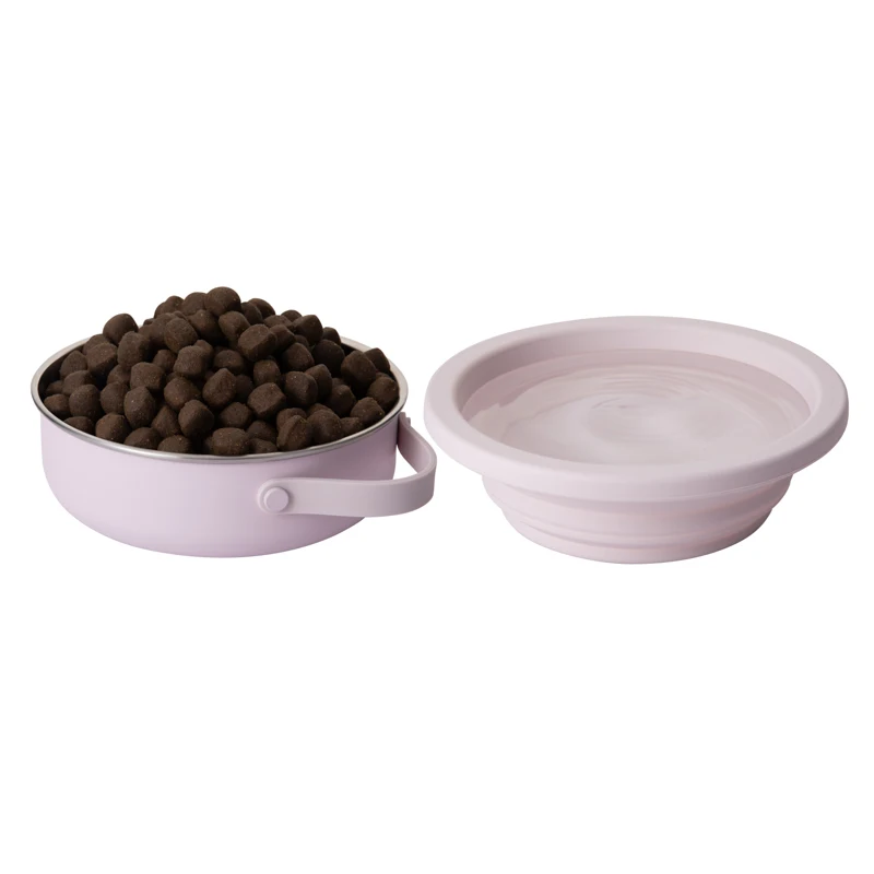 Everich New ODM 30oz Single Wall Vacuum Insulated Stainless Steel Dog Bowl High Quality Anti Slip Pet Feeder