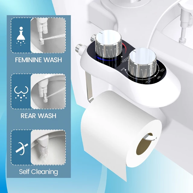 Hot water non-electrical combined toilet and bidet from Bidet Manufacturer non electric bidet toilet attachment