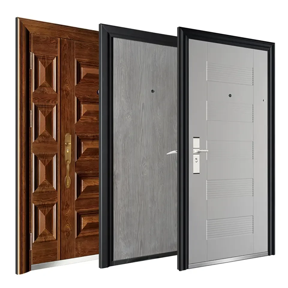 Factory Wholesale Household Anti-theft iron Doors Steel Doors Security Exterior Door