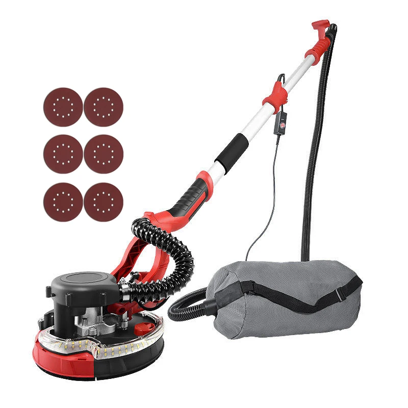 High Efficiency Dust-free Wall Sander Polisher Machine  5 Variable Speed  Self Suction Electric Drywall Sander with Vacuum