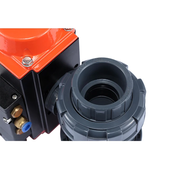 
DN80 Ball Valve Pneumati Actuator PVC U PVC ball valve 