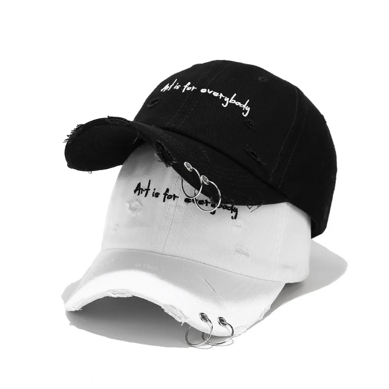 2023 New Female Embroidered Hoop Fashion Cool Street Baseball Cap Outdoor Korean Hip Hop Cap