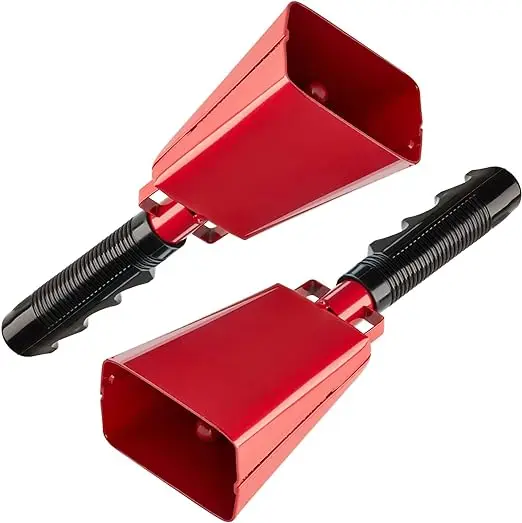 10-inch Cowbells for Sporting Events Percussion Noise Makers with Handle for Football Games Stadiums