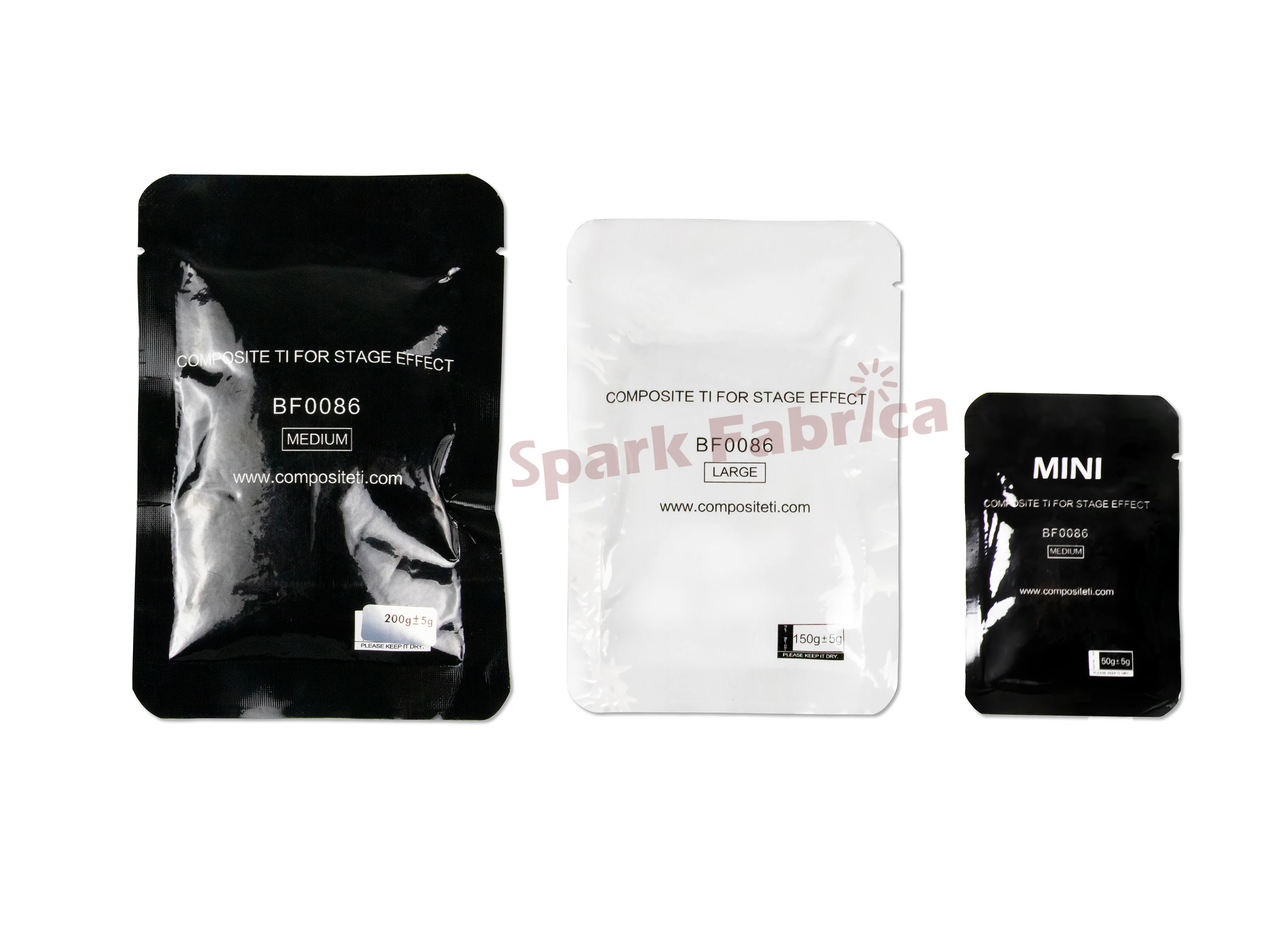 GRANULE BF0086 150g Wedding Sparkler Powder Ti Titanium for Cold Machine