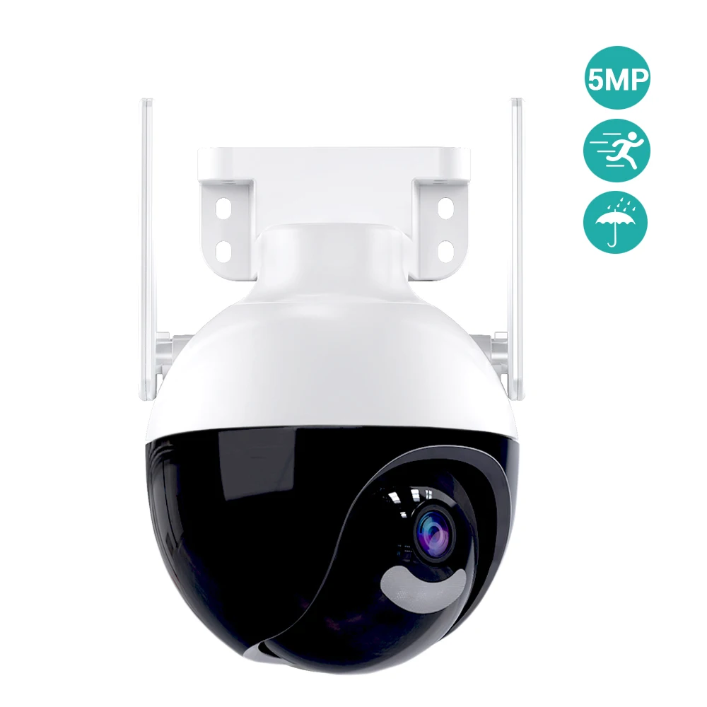 Беспроводная HD 5MP полноцветная камера ночного видения Icsee Robot наружная Ip Wifi Cctv