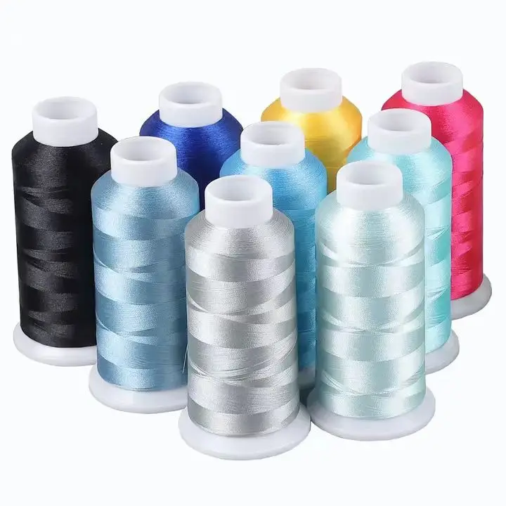 Manufacturer Sell Custom Cheap Price 120D 150D  Embroidery Thread