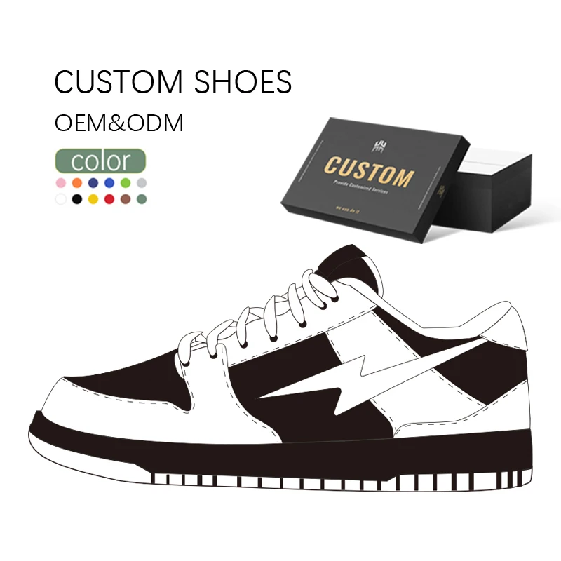 Factory Custom Skateboarding Shoes SB High Low Cut Sneakers Sports Fashion Basketball Shoes Custom Men Shoes With Your Logo