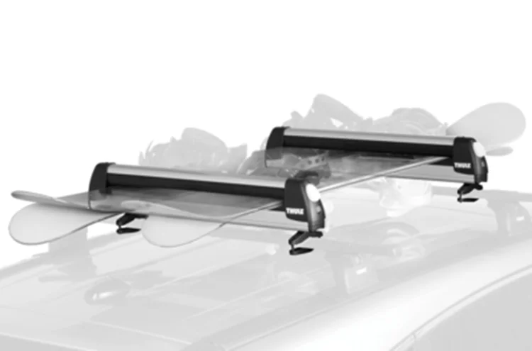 Багажники на крышу сноуборда и лыжного автомобиля