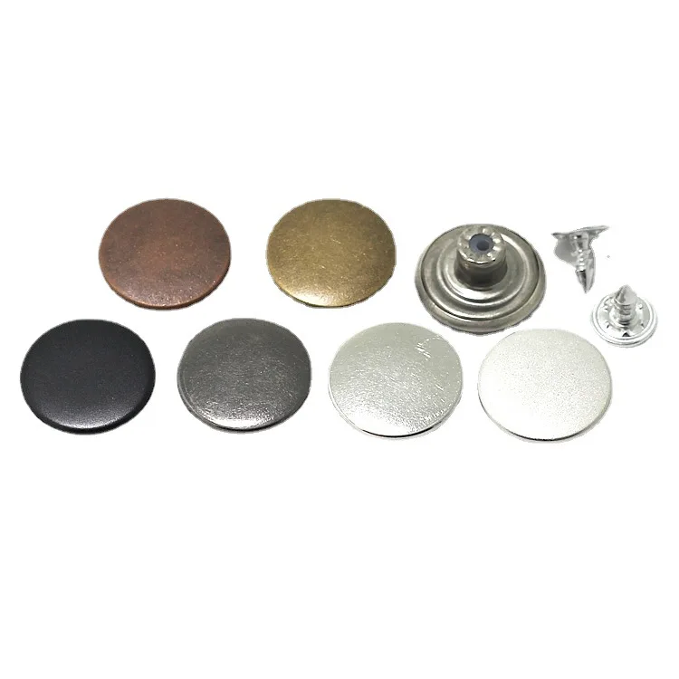 Brass Buttons With Jeans Studs Metal Elastic Jean Buttons For Denim Pants