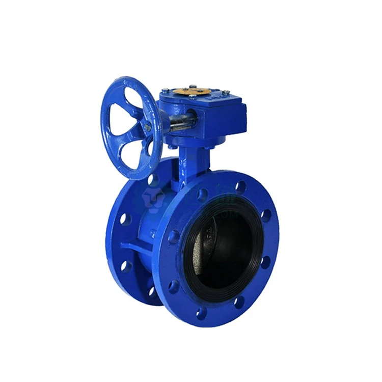 Ductile iron valve D381X-16Q Fire trench signal butterfly valve turbine groove clamp butterfly valve