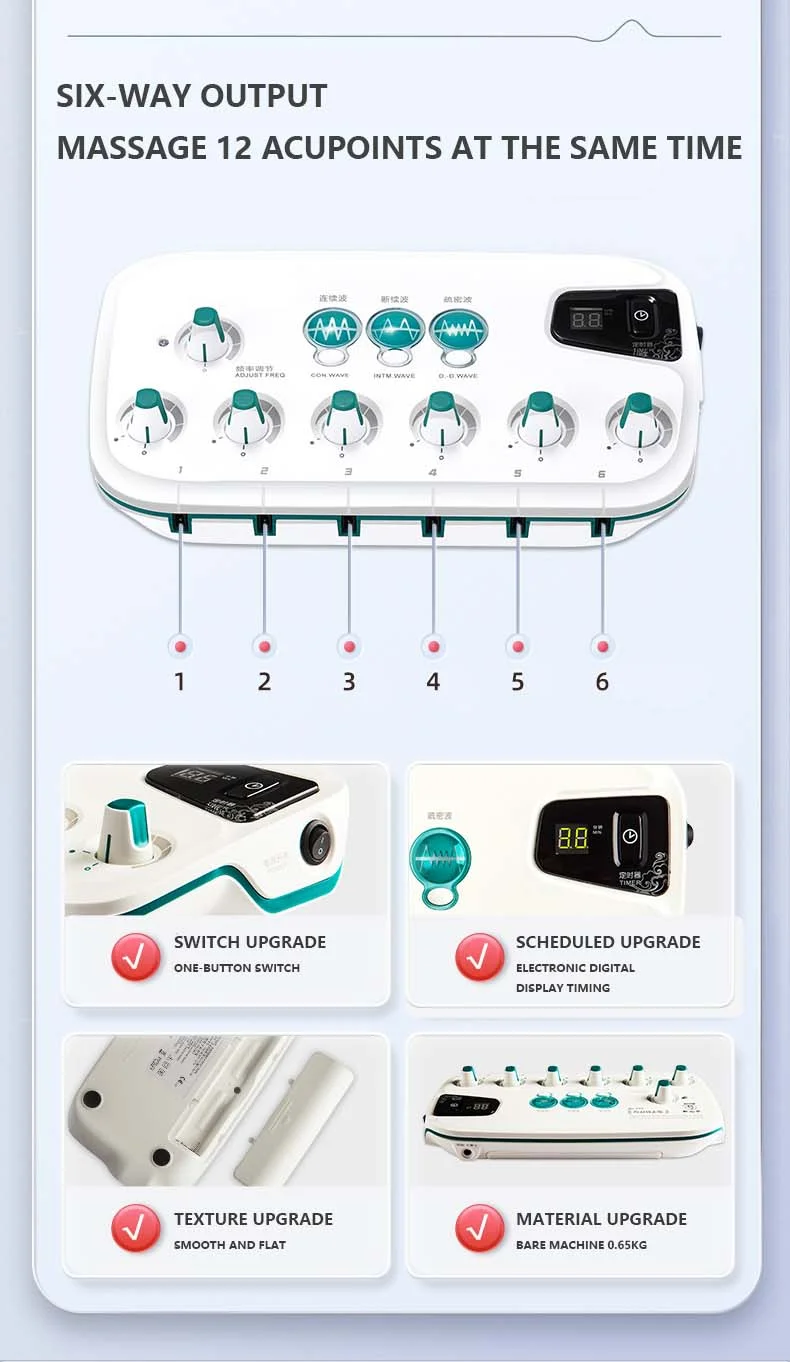 Hwato SDZ-II 6 Output Channel Potable Muscle Stimulators Machine