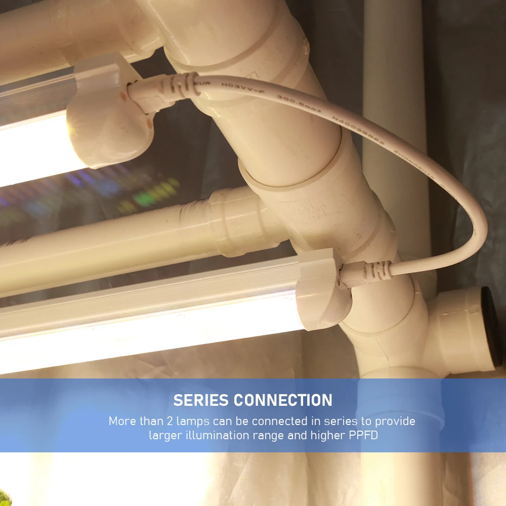 Sinjialight 0.6m 30W warm white T8 led grow tube hydroponics vertical farming plant light