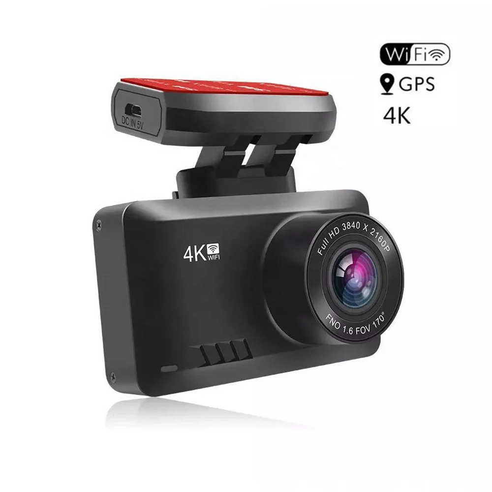 
Gesture Photo Mobile App WiFi GPS Dual Camera Car DVR 4K 2160P 