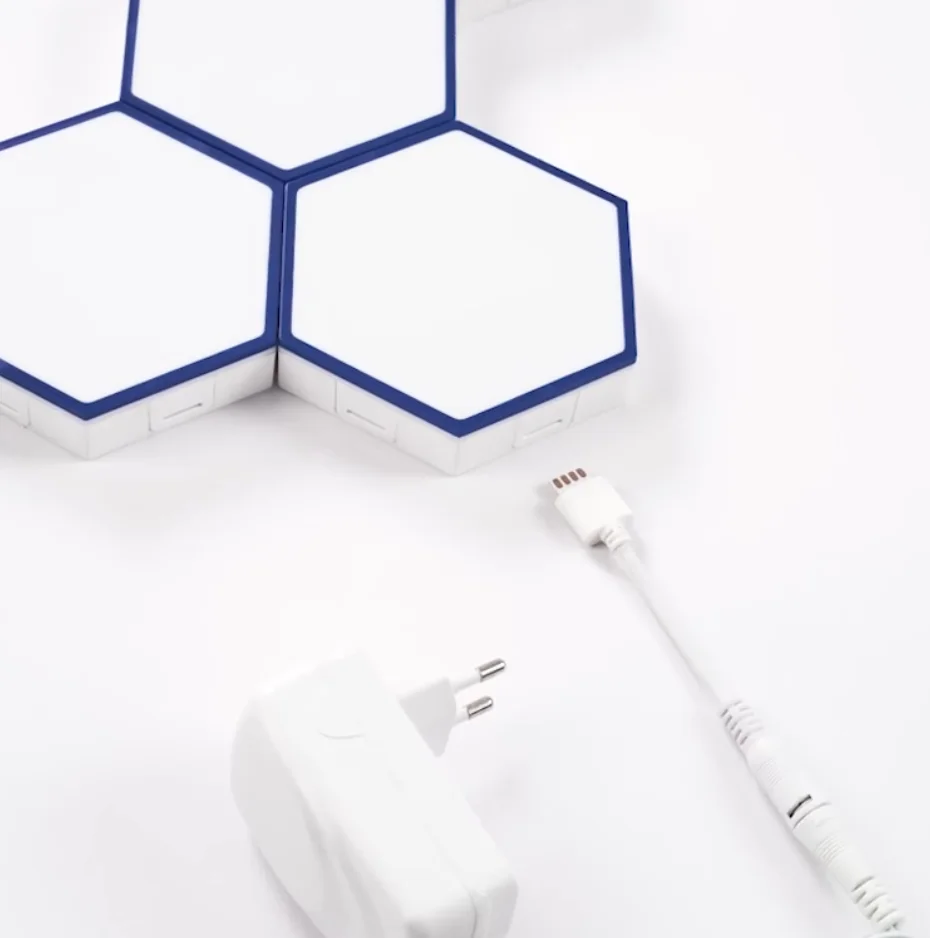 Indoor Nordic Custom Modern mini Designer Up and Down Touch Hexagonal Lighting Touch LED Wall Lamp Decor Tiles For Home Bedroom