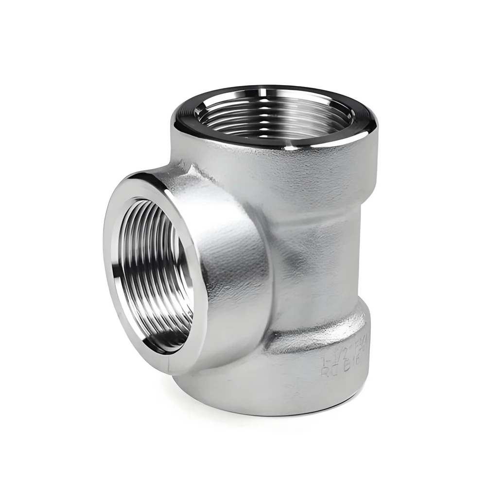 Hygienic Grade Tee Fittings Stainless Steel 304 316 Corrosion Resistant Forged Bushing Carbon Steel Copper Weld Food