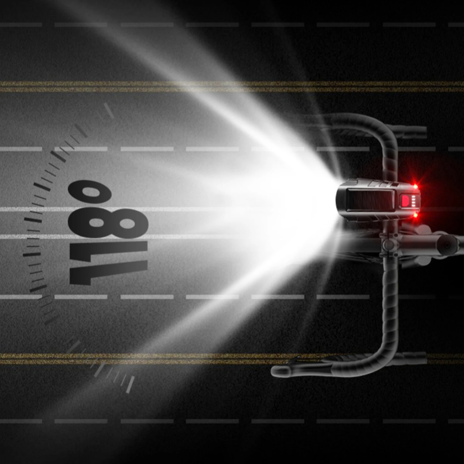 B2 Hidden GPS Tracking Device Solar powered  Bike front Light Gps Tracker