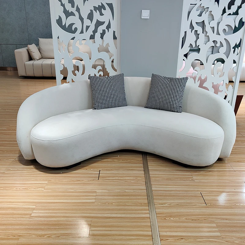 BIXONWOOD Manufacturer Direct Sale Modern Simple Semi Circle Sofa Customized Moon Sofa Living Room Couch Sofa