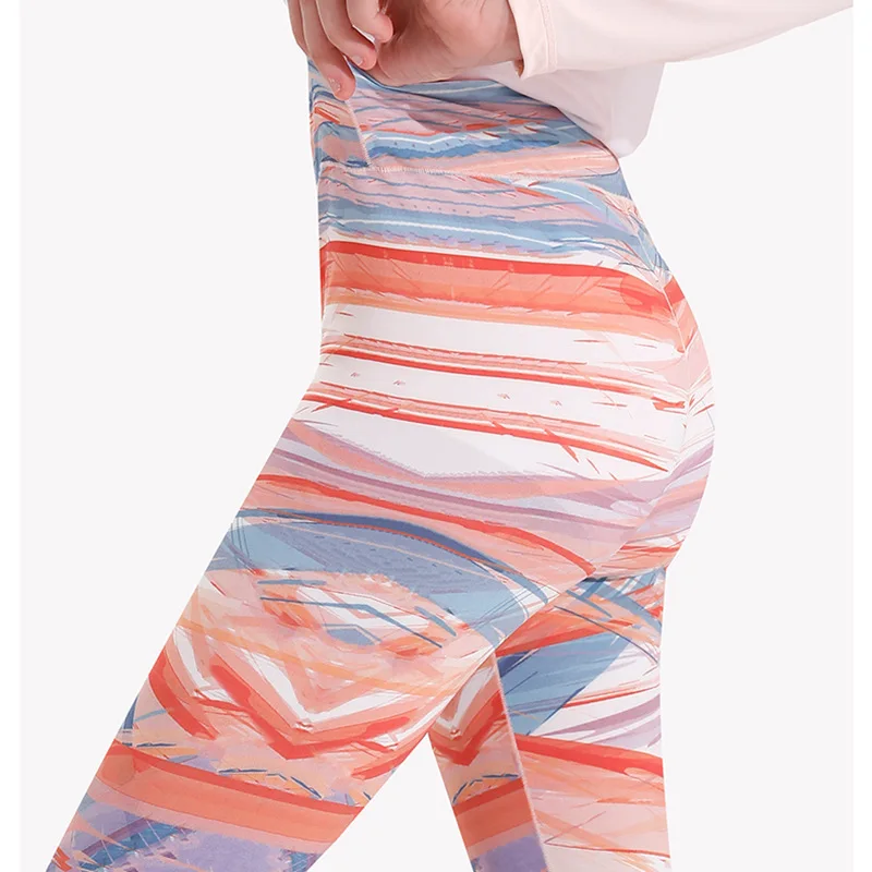 Children Kids Soft Polyester Women Girl Workout Fitness Gym Wear Clothes Sport Yoga Pants Leggings High Waisted Without Pockets