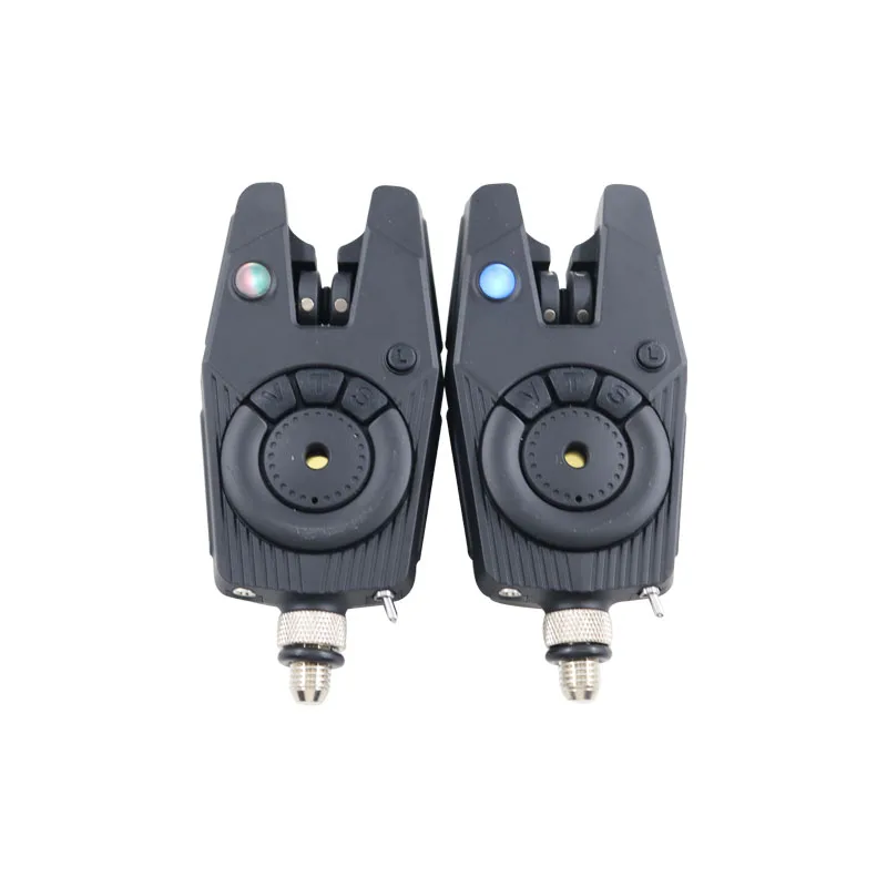 6 LED Indicators With Snag Ears Waterproof JZH-RF1688  Black Single Fishing Bite Alarm Can Pair With Receiver