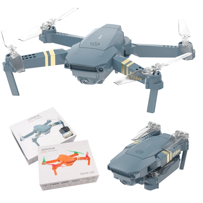 Newest E58 with LED Light propeller with Camera FPV mini 4K dronebquadcopter Foldable VS K3 E88 E99 e58 se drone