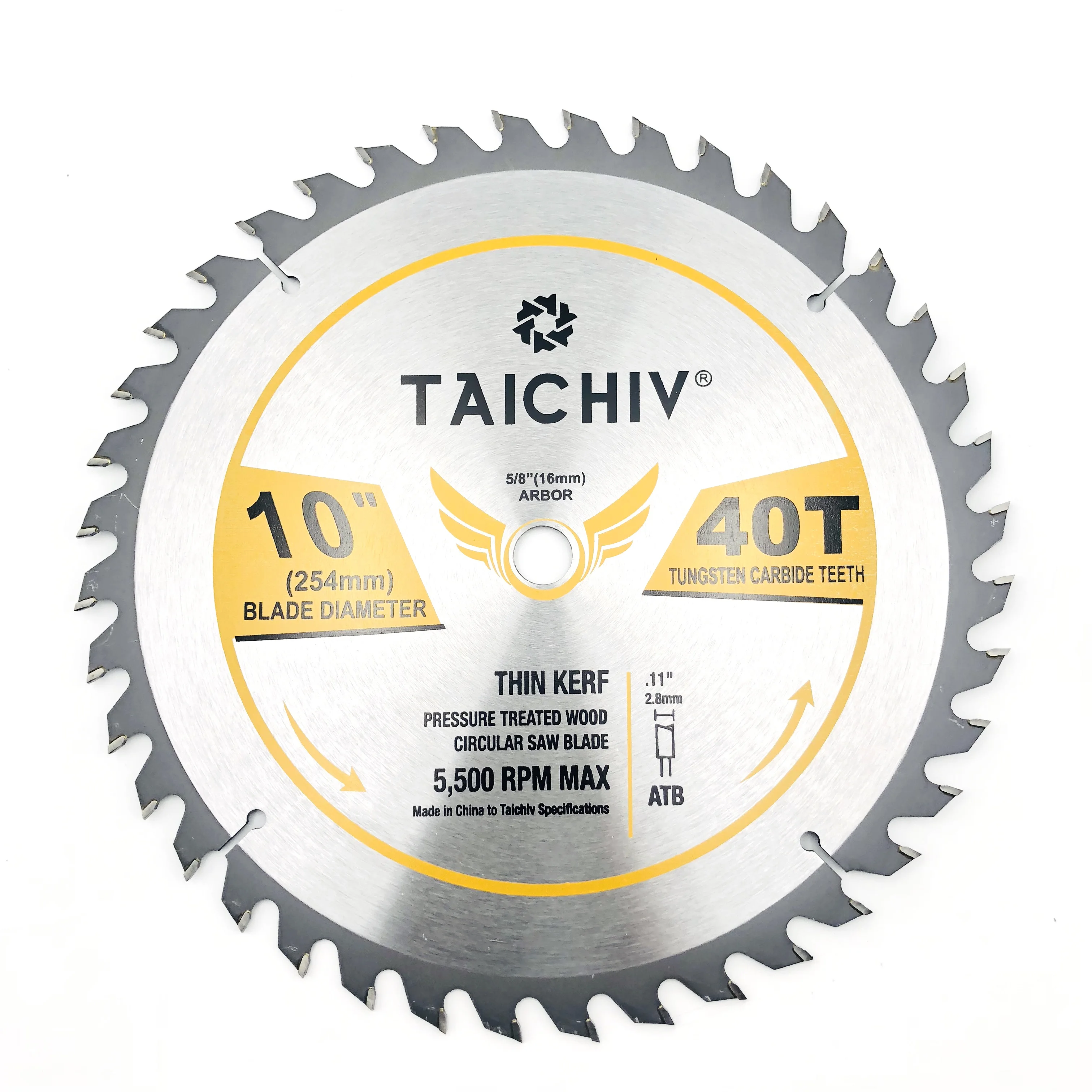 TAICHIV High-quality 250mm 10in 30T Silent Tools Circular Saw Blade for Cutting Wood