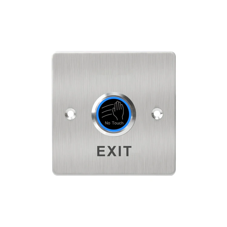 No Touch Exit Button 5~20cm Sensing Distance Exit Switch Button Contactless Access Control Door Switch