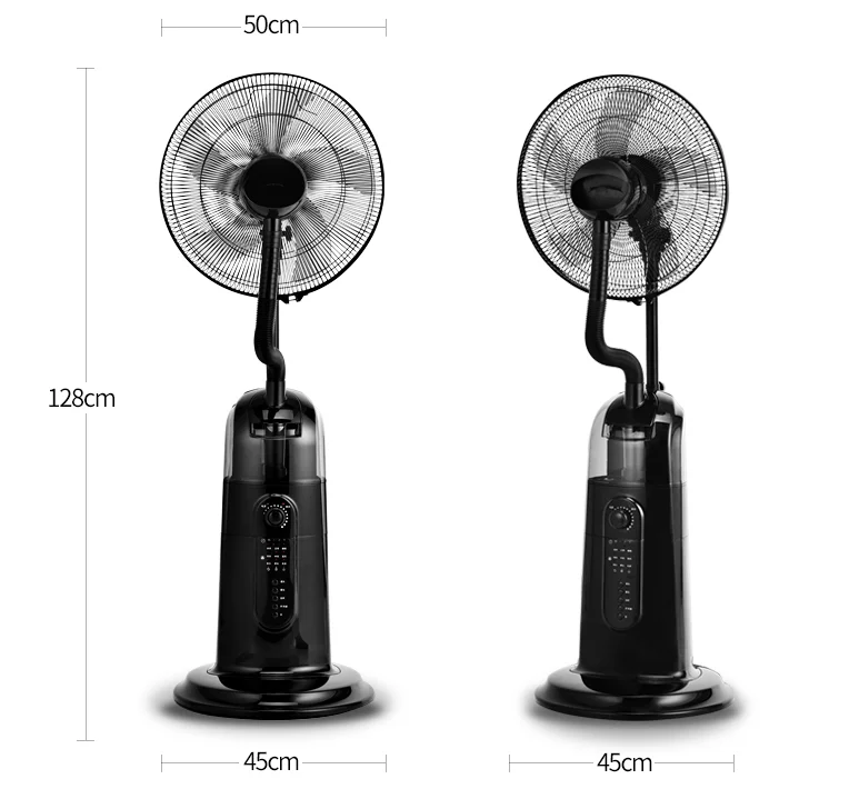 And Outdoor Standing Spray Cooling Water Mist Fan The New Design Wholesales Remote Control Air Indoor Electric Plastic Pedestal