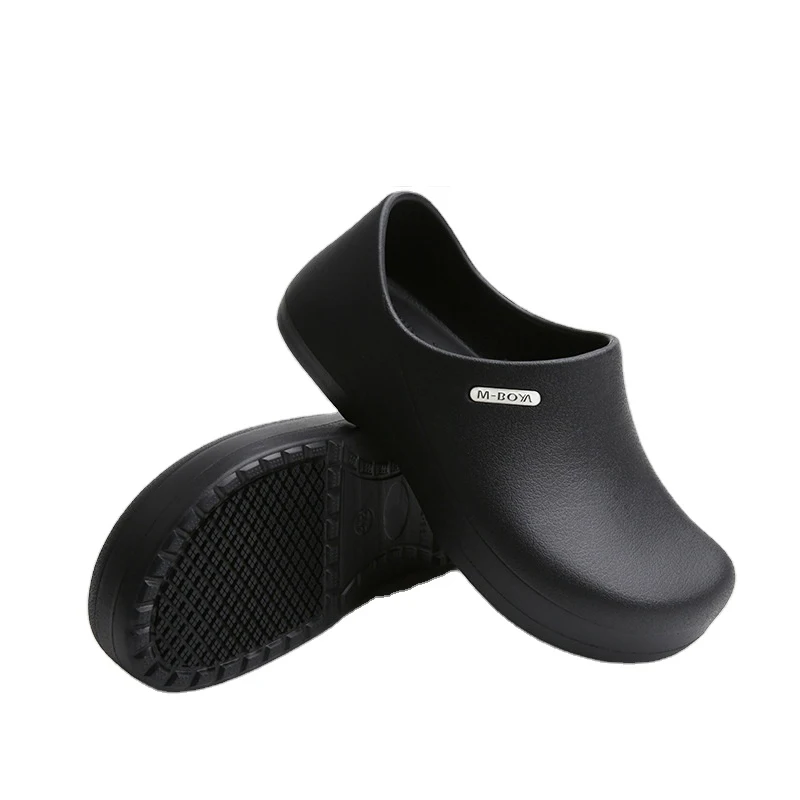 Boya Wholesale waterproof non-slip work oil resistant kitchen chef shoes restaurant eva safety shoes