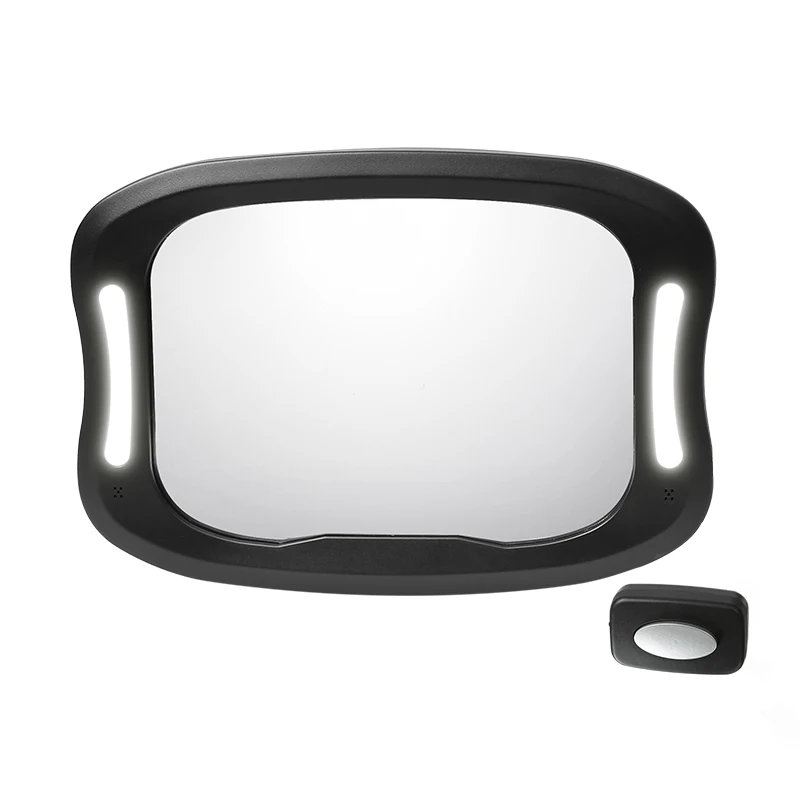 QM02 Classic Wide view Soft Led Baby Car Seat Mirror Safely infant Rear Facing Car Seat Mirror with Remote Control