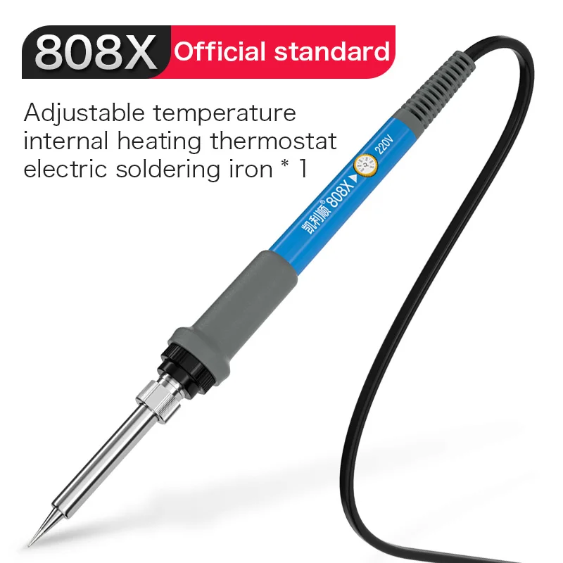 Havya 808X Electric Soldering Iron Adjustable Temperature 60W Output Power Portable with Internal Heating for Home Use