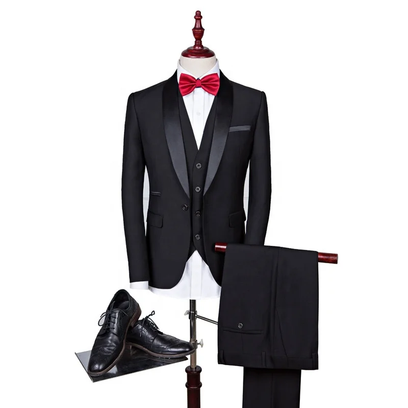 Chorus performance host shawl collar suits set for man