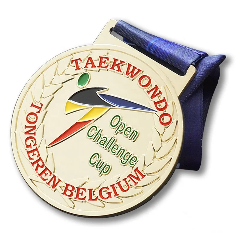 Manufacture Zinc Alloy Bodybuilding Judo Taekwondo Boxing  Race Graduation Medal for Souvenir
