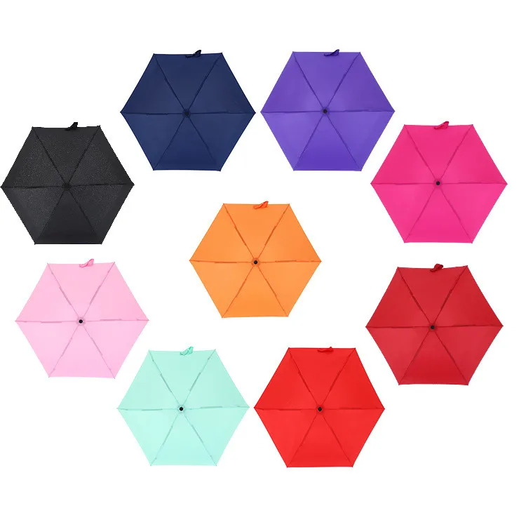 fully-automatic 8K pongee 5 Folding Umbrella Prints Fans Gift Umbrellas Smart Open Close