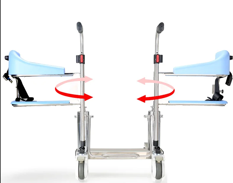 Hot Selling Wheelchair With Toilet Seat Light Weight Aluminium Wheelchairs Foldable Shower Wheelchair