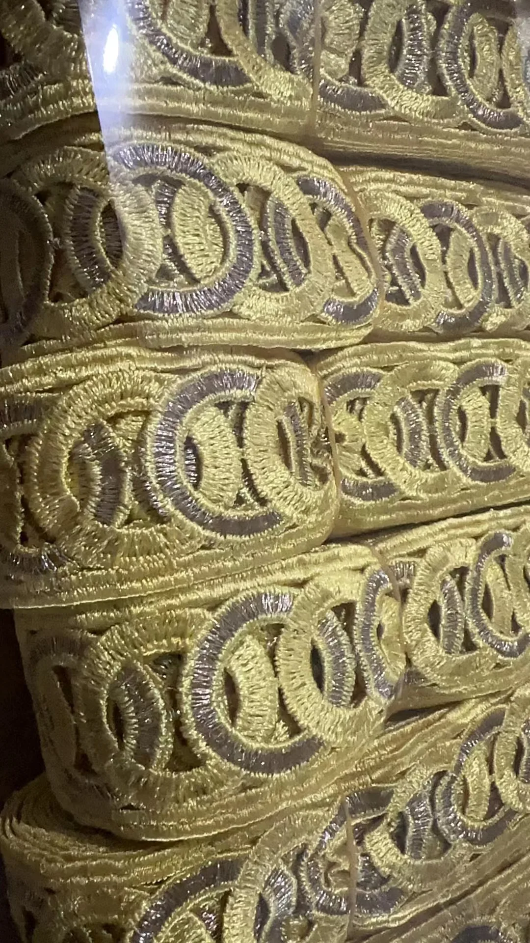 Lace Embroidery Home Decoration Clothing Accessories Water Soluble Gold Thread Lace