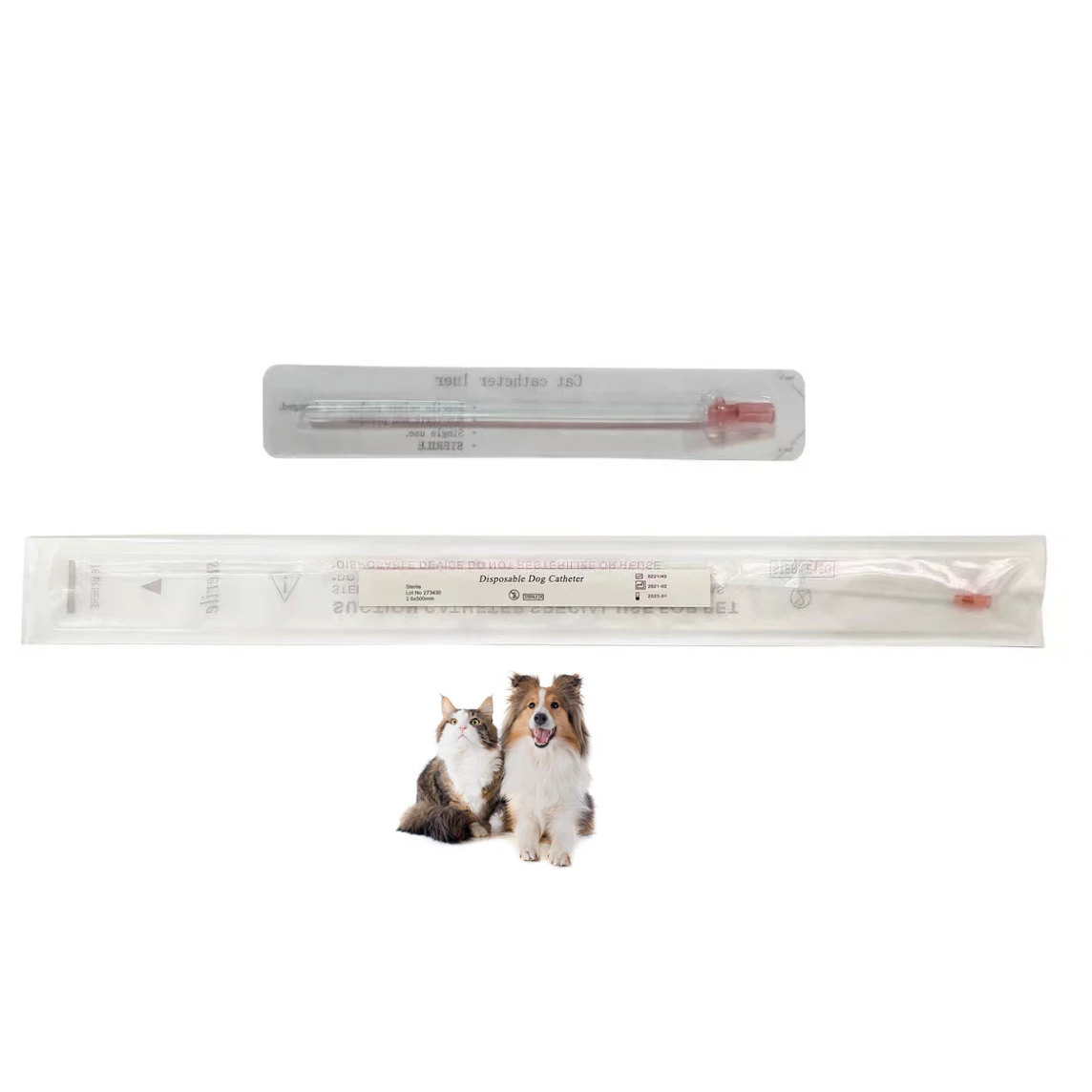 18 лет производства низкая цена 1,0 1,3 130 мм животных домашних животных ветеринарный мочевой катетер для кошек с направляющей проволокой