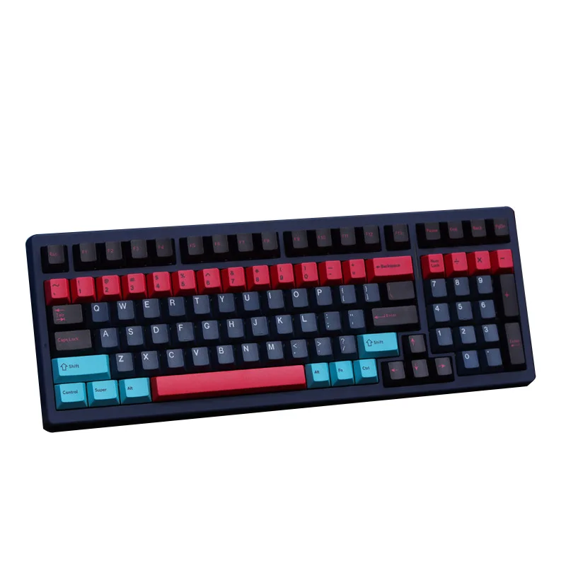 Neon Nights Keycaps PBT Cherry Profile Five Side Dye Sublimation 161 Keys For MX Switch 68/104/108 Mechanical Keyboard