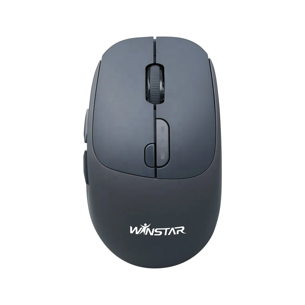 Low MOQ 6 Keys 1600DPI USB Laptop Mice Rechargeable 500mAh Type-C Charging Power Display 2.4Ghz Mini Wireless Mouse for Computer