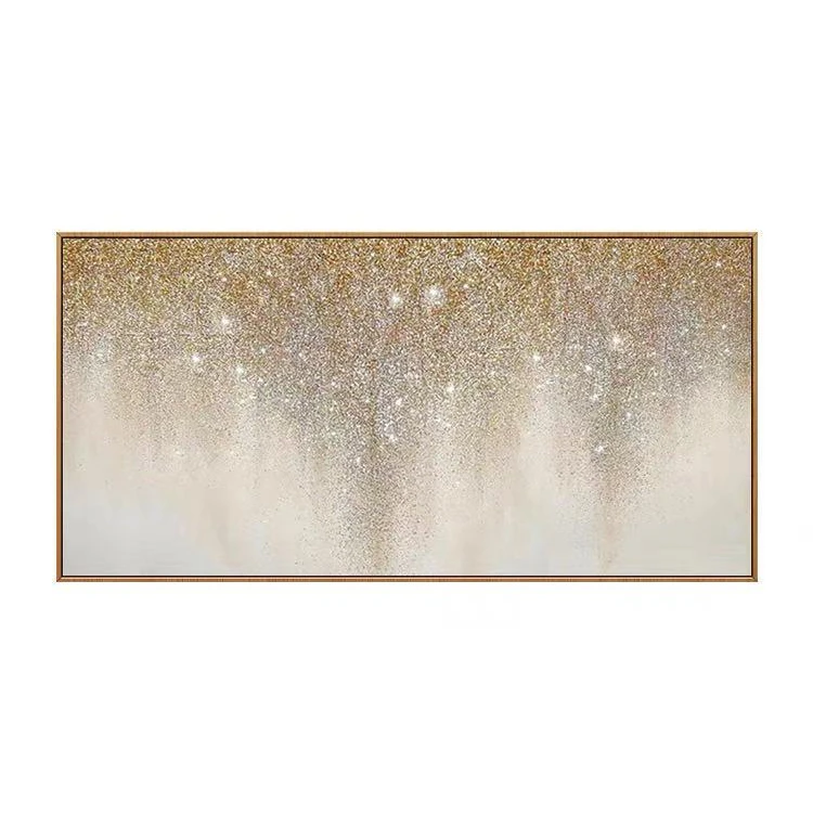 Wholesale 3D Backdrop Hand painted Extra Large Wall Art Decor Modern Art Acrylic Gold Foil Abstract Oil Painting On Canvas