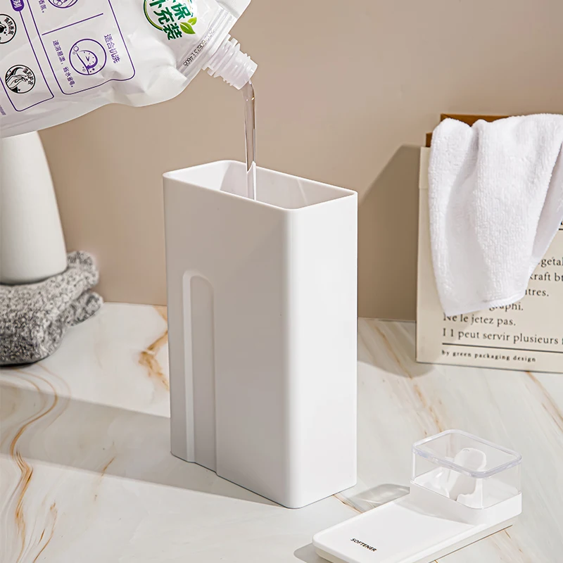 Acrylic transparent  household laundry detergent dispenser detergent powder storage box moisture-proof large capacity sealed jar